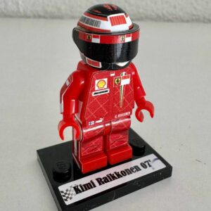 F1 Minifigure Kimi Raikkonen 2007 Ferrari formula 1 grand prix pilota driver minifigure Sports Car Racing Model Cars by RacingModelCar