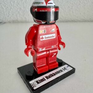 F1 Minifigure Kimi Raikkonen 2014 Ferrari formula 1 grand prix pilota driver minifigure Sports Car Racing Model Cars by RacingModelCar
