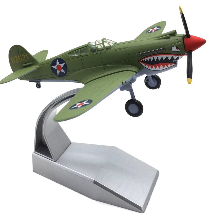 Curtiss P-40E Warhawk Fighter Aircraft "China-Burma-India Theater" (1942) United States Army Air Forces 1/72 Diecast Model Airplane from the Sports Car Racing Collectibles store collection.