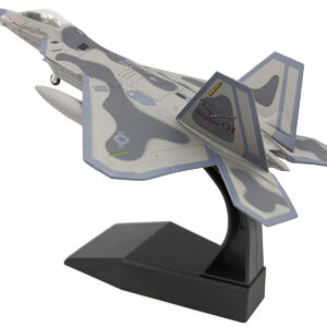 Lockheed Martin F-22A Raptor Aircraft "Spirit of America 412th Test Wing Edwards Air Force Base" (1997) United States Air Force 1/100 Diecast Model Airplane from the Sports Car Racing Collectibles store collection.
