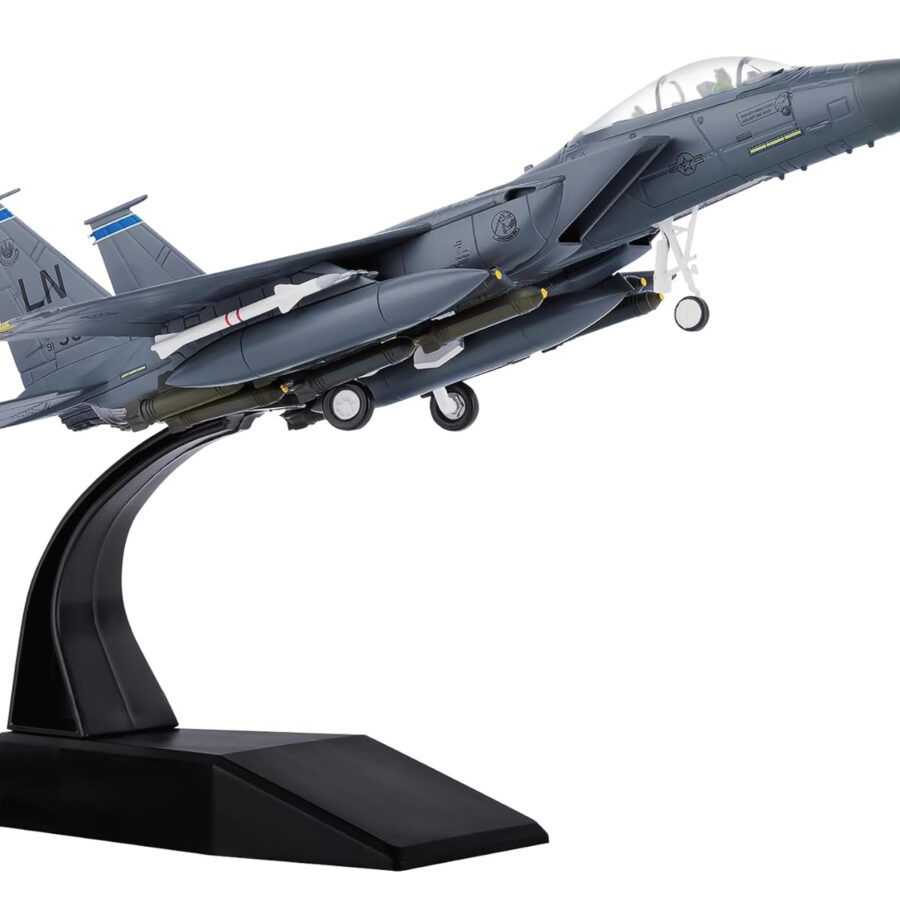 McDonnell Douglas F-15E Strike Eagle Aircraft "492nd Fighter Squadron 48th Fighter Wing RAF Lakenheath England" (2020) United States Air Force Europe 1/100 Diecast Model Airplane from the Sports Car Racing Collectibles store collection.