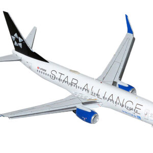 Boeing 737-800 Commercial Aircraft with Flaps Down "United Airlines Star Alliance" (N76516) White with Black Tail "Gemini 200" Series 1/200 Diecast Model Airplane by GeminiJets  by Diecast Mania