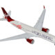 Airbus A330-900 Commercial Aircraft "Virgin Atlantic" (G-VSRB) Gray with Red Tail "Gemini 200" Series 1/200 Diecast Model Airplane by GeminiJets Airbus A330-900 Commercial Aircraft "Virgin Atlantic" (G-VSRB) Gray with Red Tail "Gemini 200" Series 1/200 Diecast Model Airplane by GeminiJets