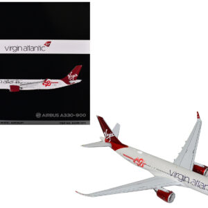 Airbus A330-900 Commercial Aircraft "Virgin Atlantic" (G-VSRB) Gray with Red Tail "Gemini 200" Series 1/200 Diecast Model Airplane by GeminiJets from the Sports Car Racing Model Cars store collection.