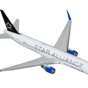Boeing 767-300ER Commercial Aircraft "United Airlines Star Alliance" (N76516) White with Black Tail 1/400 Diecast Model Airplane by GeminiJets from the Sports Car Racing Model Cars store collection.
