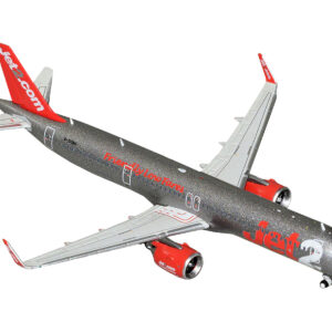Airbus A321neo Commercial Aircraft "Jet2" (G-SUNO) Gray Metallic with Red Tail 1/400 Diecast Model Airplane by GeminiJets by Diecast Mania