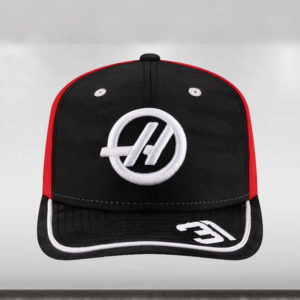 2025 Haas F1 New Era Esteban Ocon 9SEVENTY Team Camo Cap - Black Haas F1 Team by XeroBlu