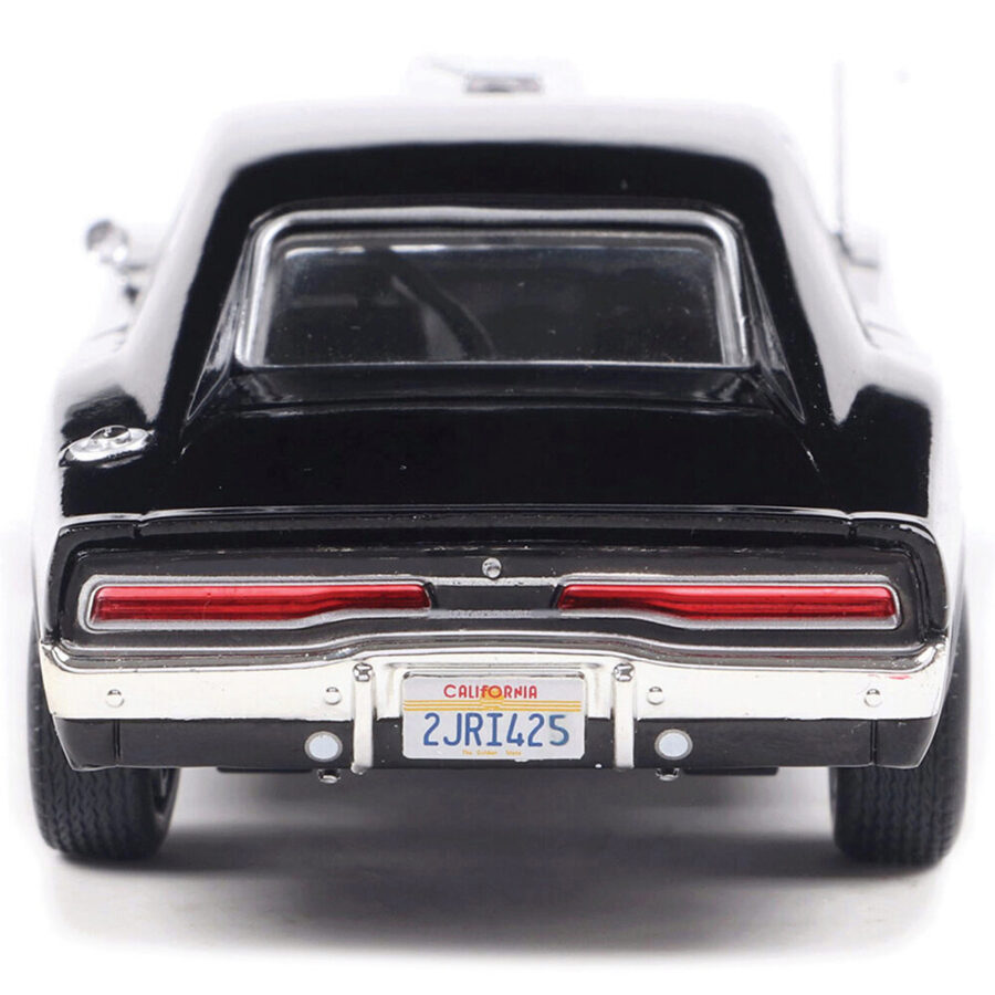 1970 Dodge Charger with Blown Engine Black 1/43 Diecast Model by IXO Models Automotive