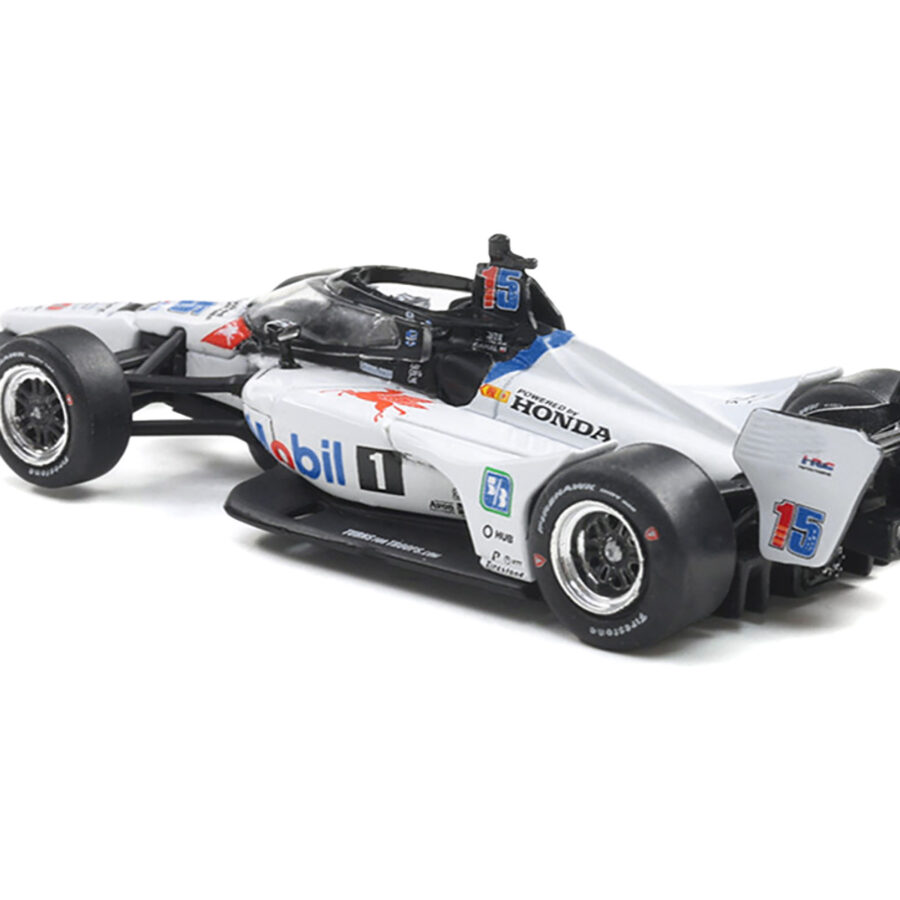 Dallara IndyCar #15 Graham Rahal "Mobil 1" Rahal Letterman Lanigan Racing (Road Course Configuration) "NTT IndyCar Series" (2025) 1/64 Diecast Model Car by IXO Models Automotive
