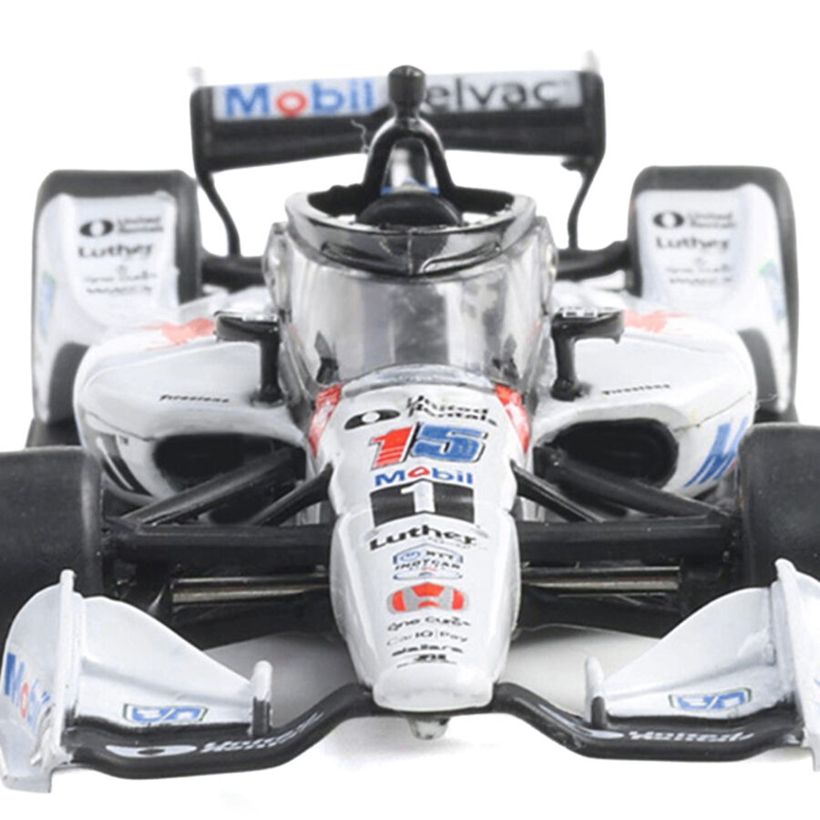 Dallara IndyCar #15 Graham Rahal "Mobil 1" Rahal Letterman Lanigan Racing (Road Course Configuration) "NTT IndyCar Series" (2025) 1/64 Diecast Model Car by IXO Models Automotive