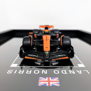 Mclaren Formula One Team MCL38 Lando Norris Miami Grand Prix 2024 Handmade Framed Artwork from the F1 Model Cars store collection.