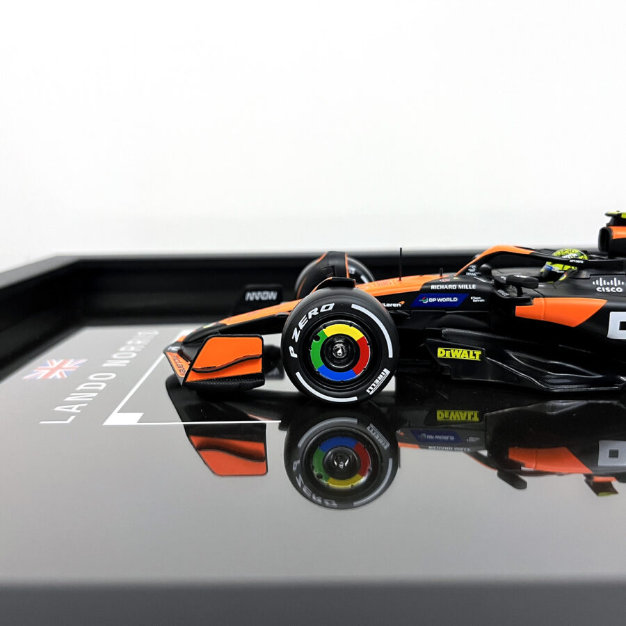 Mclaren Formula One Team MCL38 Lando Norris Miami Grand Prix 2024 Handmade Framed Artwork Automotive