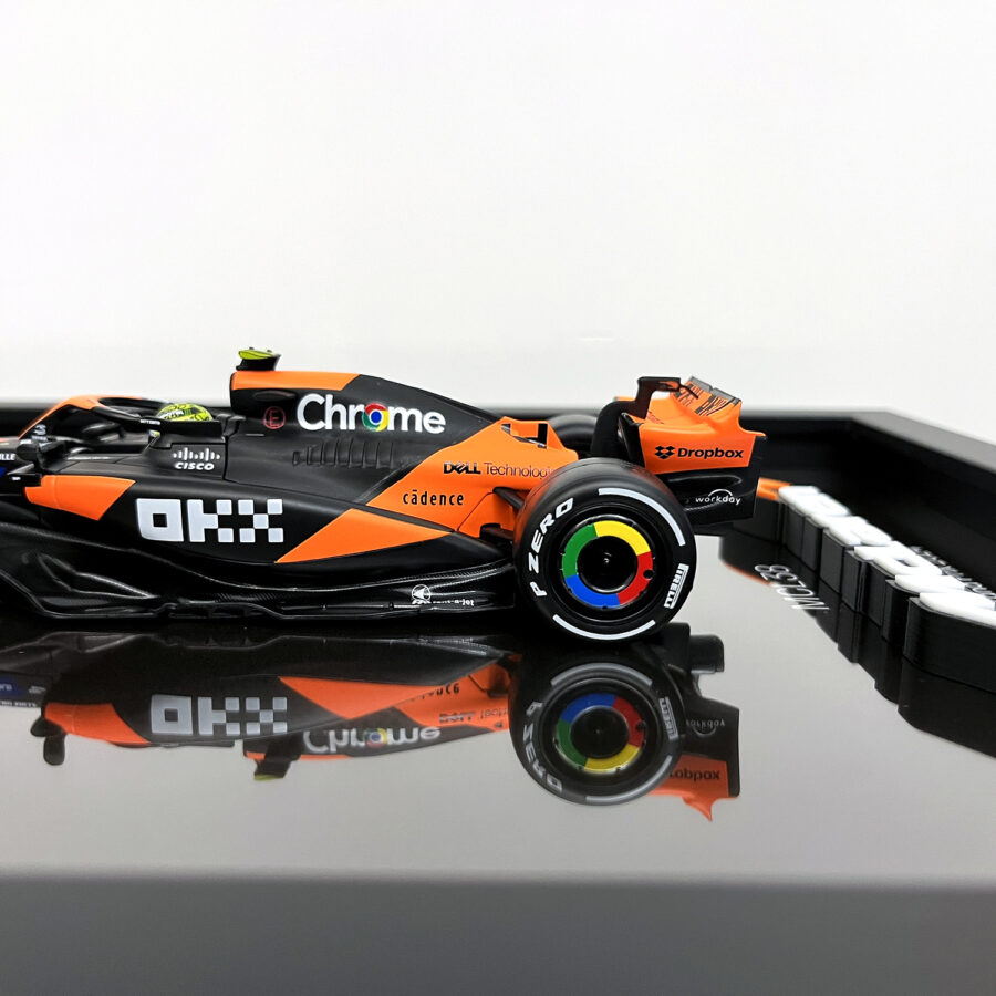 Mclaren Formula One Team MCL38 Lando Norris Miami Grand Prix 2024 Handmade Framed Artwork Automotive