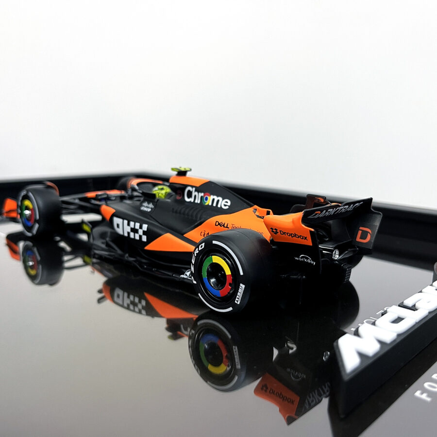Mclaren Formula One Team MCL38 Lando Norris Miami Grand Prix 2024 Handmade Framed Artwork Automotive
