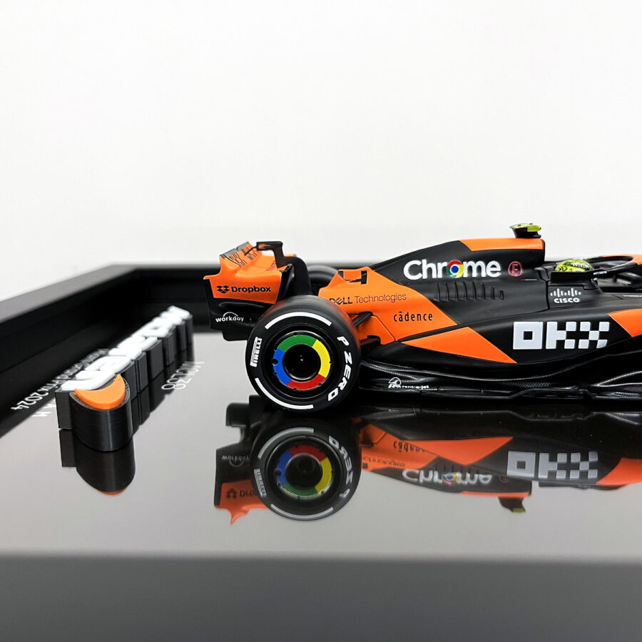 Mclaren Formula One Team MCL38 Lando Norris Miami Grand Prix 2024 Handmade Framed Artwork Automotive