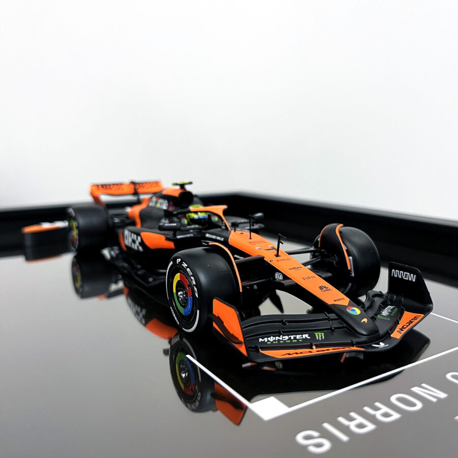 Mclaren Formula One Team MCL38 Lando Norris Miami Grand Prix 2024 Handmade Framed Artwork Automotive