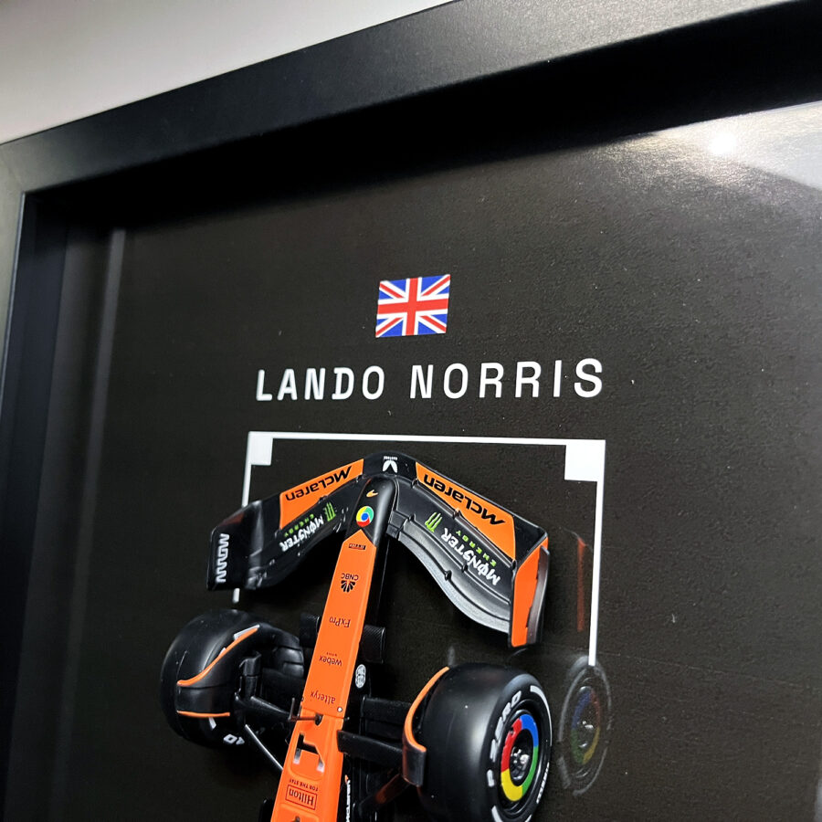 Mclaren Formula One Team MCL38 Lando Norris Miami Grand Prix 2024 Handmade Framed Artwork Automotive