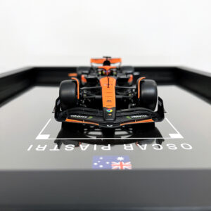 Mclaren Formula One Team MCL38 Oscar Piastri Miami Grand Prix 2024 Handmade Framed Artwork from the F1 Model Cars store collection.