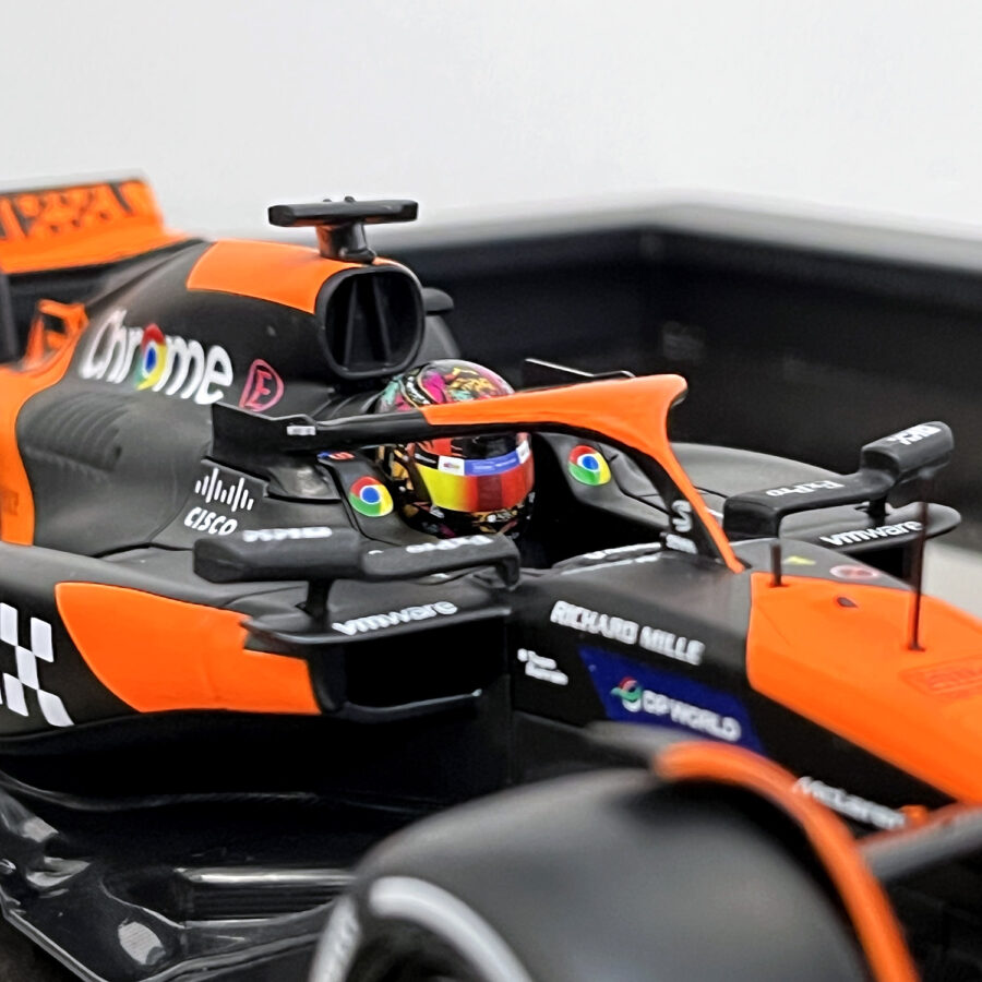 Mclaren Formula One Team MCL38 Oscar Piastri Miami Grand Prix 2024 Handmade Framed Artwork F1 Jackets