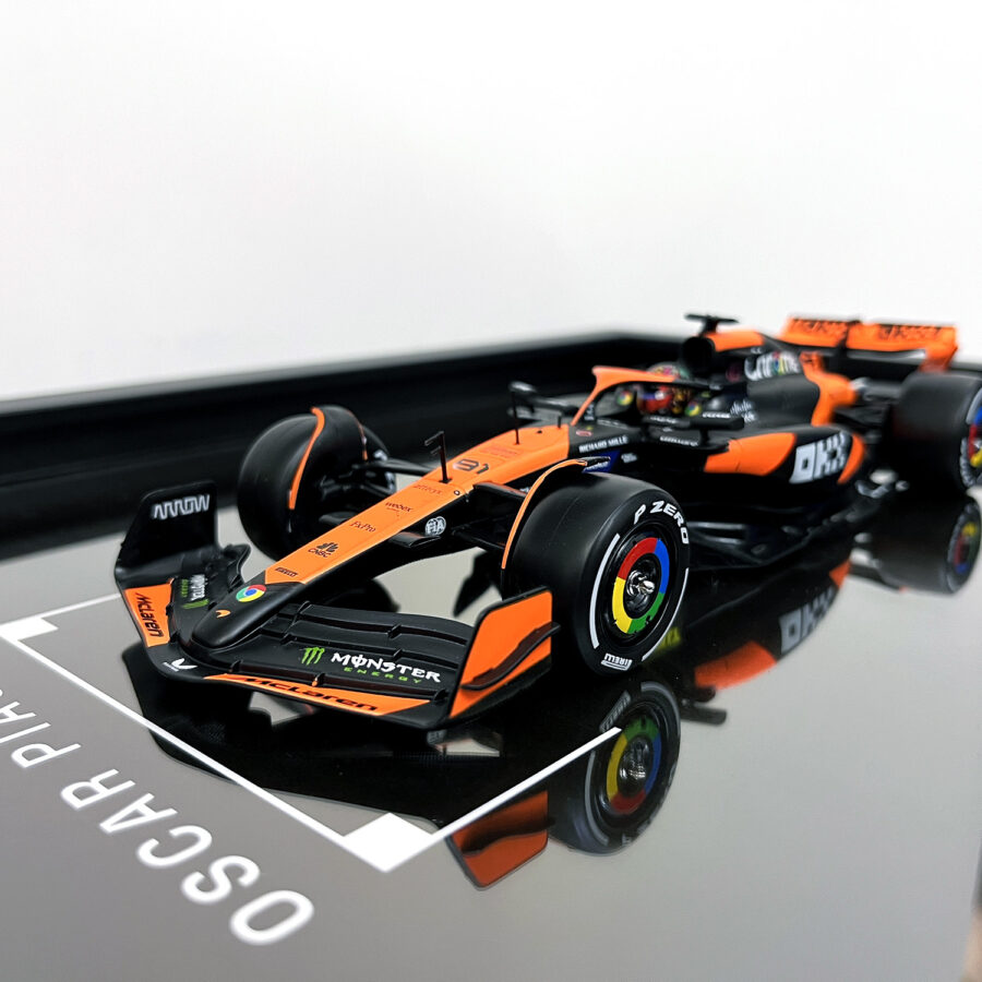 Mclaren Formula One Team MCL38 Oscar Piastri Miami Grand Prix 2024 Handmade Framed Artwork F1 Jackets