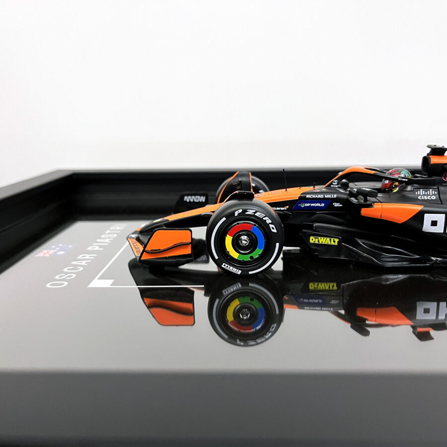 Mclaren Formula One Team MCL38 Oscar Piastri Miami Grand Prix 2024 Handmade Framed Artwork F1 Jackets