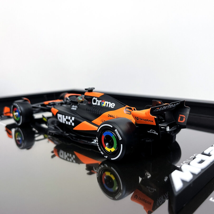 Mclaren Formula One Team MCL38 Oscar Piastri Miami Grand Prix 2024 Handmade Framed Artwork F1 Jackets
