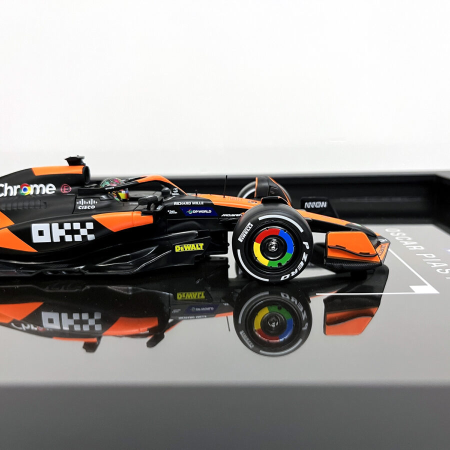 Mclaren Formula One Team MCL38 Oscar Piastri Miami Grand Prix 2024 Handmade Framed Artwork F1 Jackets