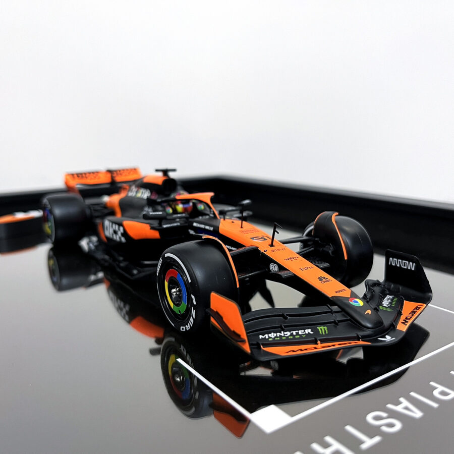Mclaren Formula One Team MCL38 Oscar Piastri Miami Grand Prix 2024 Handmade Framed Artwork F1 Jackets