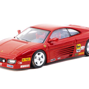 Ferrari 348 Challenge "Presentation Version" Red "Hobby64" Series 1/64 Diecast Model by Tarmac Works by Diecast Mania