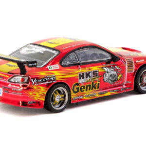 Nissan HKS Hiper Silvia RS-2 RHD (Right Hand Drive) "Tokyo Auto Salon 2025 Special Edition" Red Chrome "Global64" Series 1/64 Diecast Model by Tarmac Works Sports Car Racing Collectibles by Diecast Mania