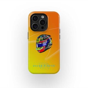Oscar Piastri 2025 Helmet Phone Case – Australian-Inspired McLaren F1 Design – F1 Gear by DIZZYCASE from the Sports Car Racing Helmets store collection.