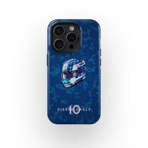 Pierre Gasly 2025 Helmet Phone Case – Alpine French Flag Edition – F1 Driver Series by DIZZYCASE from the F1 Gifts store collection.