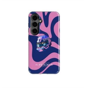 Alex Albon 2025 Helmet Phone Case – Thai-Inspired Williams Racing Design – F1 Merchandise by DIZZYCASE from the Sports Car Racing Helmets store collection.