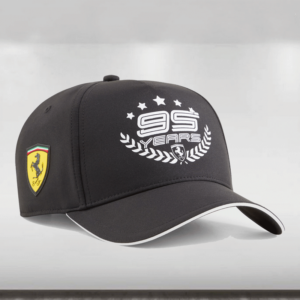 2024 Scuderia Ferrari F1 95 Years Black Cap from the Sports Car Racing Caps store collection.