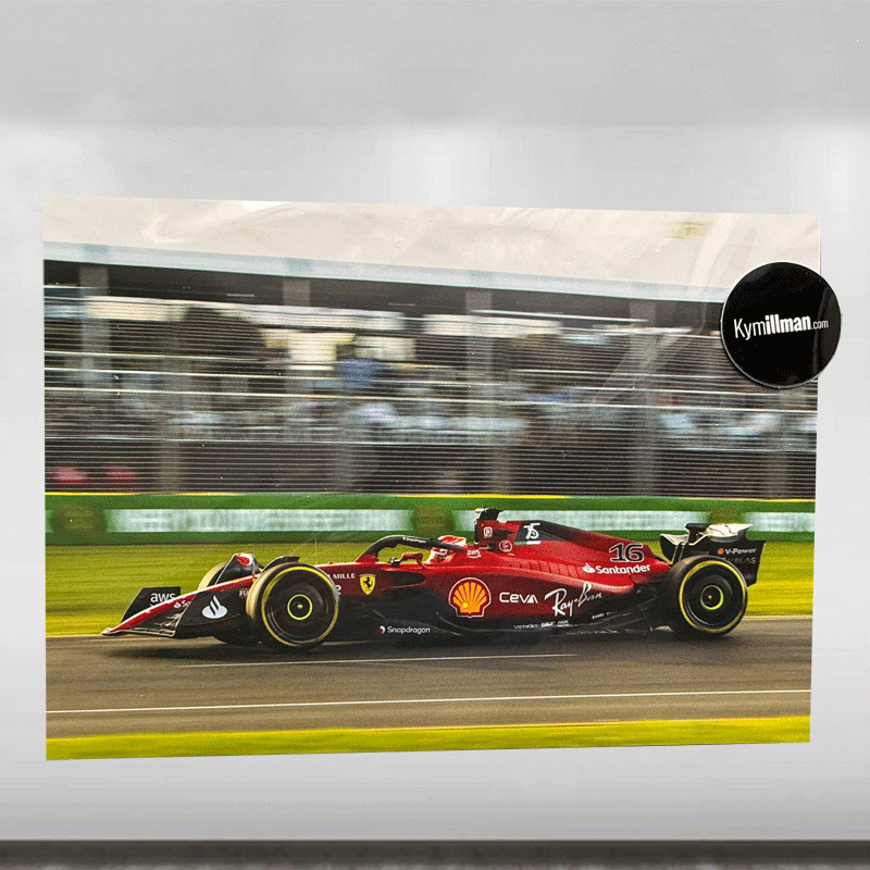 Kym Illman 2022 Ferrari F1-75 Car Photo Print from the Ferrari F1 Memorabilia store collection.
