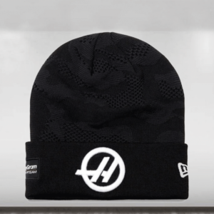2025 New Era X Haas F1 Camo Cuff Beanie Haas F1 Team by XeroBlu