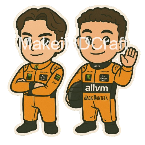 Formula 1 Driver Chibi Stickers F1 Digital Download PNG Files Formula One Race Car Stickers Instant Download Printable Stickers Formula 1 Memorabilia