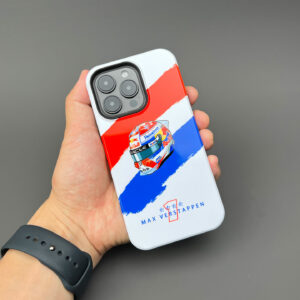 Max Verstappen 2025 Helmet Phone Case – Dutch Lion Red Bull Racing Champion Edition – by DIZZYCASE by DIZZY CASE