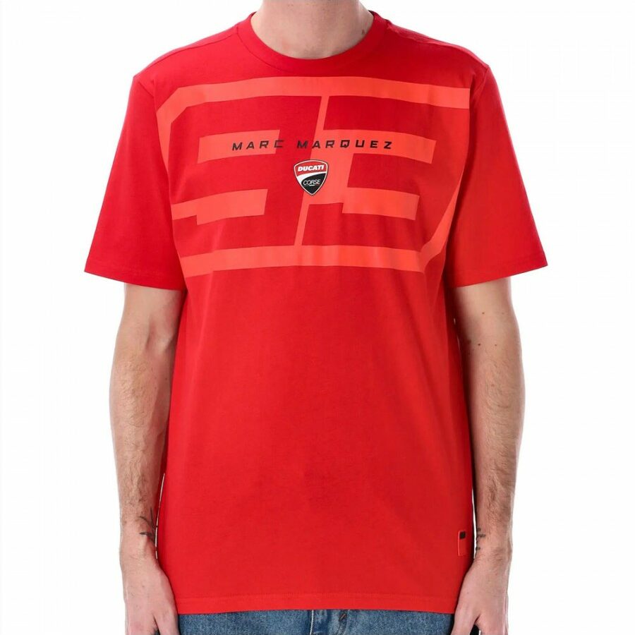 Marc Márquez 93 Ducati Logo T-shirt Sports Car Racing Clothing