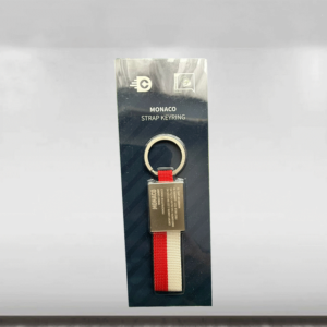 Formula One F1 Monaco Stats Strap Keyring from the Sports Car Racing Art store collection.