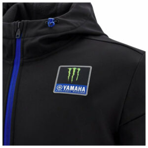 2025 Yamaha Factory Racing Softshell Travel Jacket - Black/Royal - Medium Adults  by Race Crate