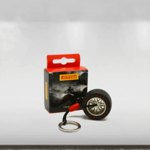 Pirelli F1 Tyre Keyring 18 - Softs - Red from the Sports Car Racing Accessories store collection.