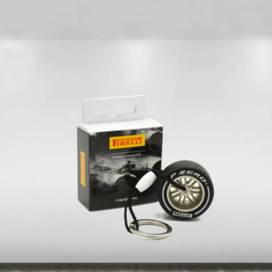 Pirelli F1 Tyre Keyring 18 - Hard - White from the Sports Car Racing Accessories store collection.