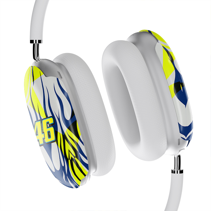 Valentino Rossi AirPods Max Case | 2023 Soleluna Helmet Livery MotoGP Gifts