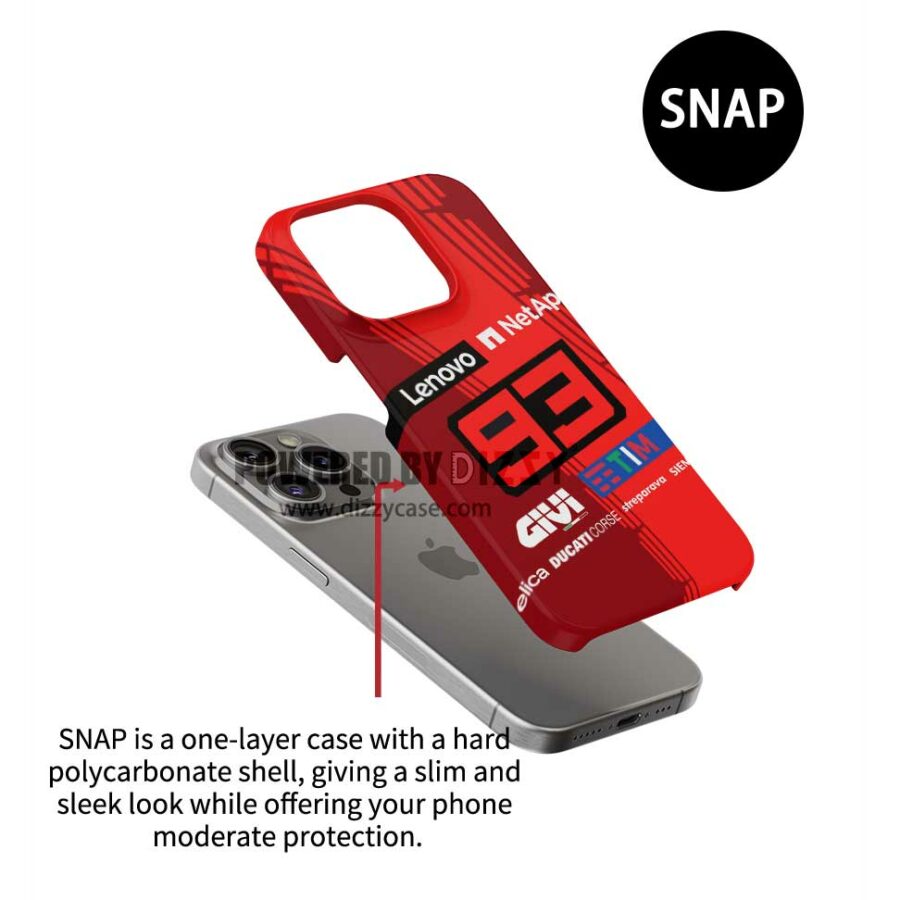 Marc Márquez 93 Ducati Racing Phone Case – MotoGP Rider Design Ducati MotoGP Team