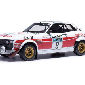Toyota Celica 2000 GT (RA21) #8 Hannu Mikkola - Arne Hertz 2nd Place "RAC Rally" (1977) 1/18 Diecast Model Car by IXO Models from the WRC & Rally store collection.