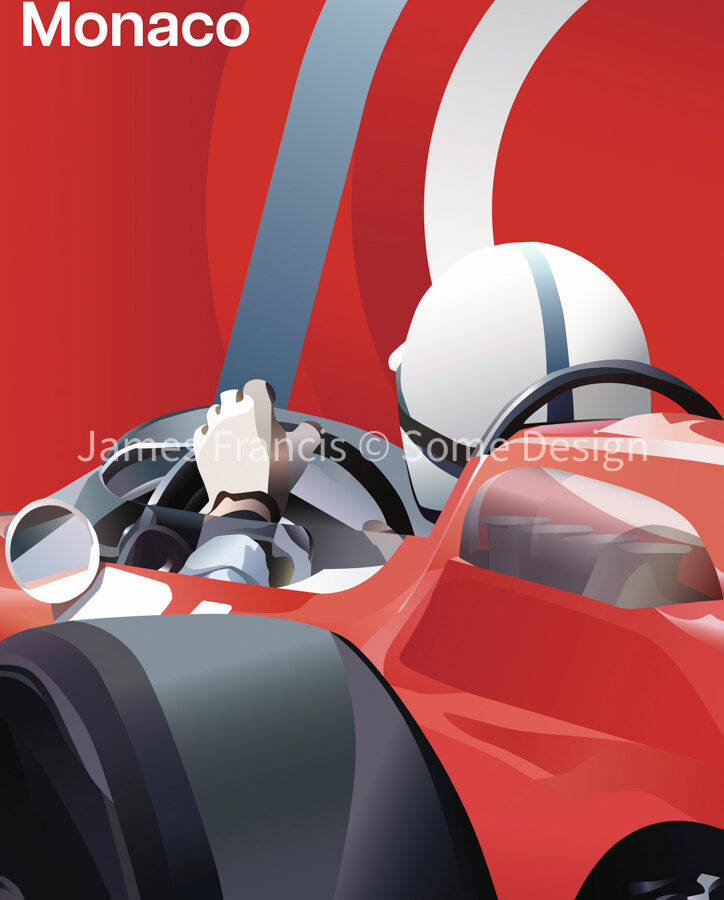 Monaco 1964, John Surtees, Ferrari F1 Art