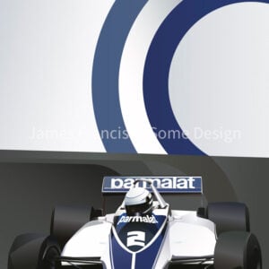 Monaco 1982, Riccardo Patrese, Brabham poster from the Sports Car Racing Art store collection.