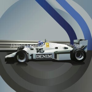 Monaco 1983, Keke Rosberg, Williams poster from the Sports Car Racing Art store collection.
