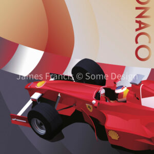 Monaco 1999, Michael Schumacher, Ferrari poster by The Signature Store